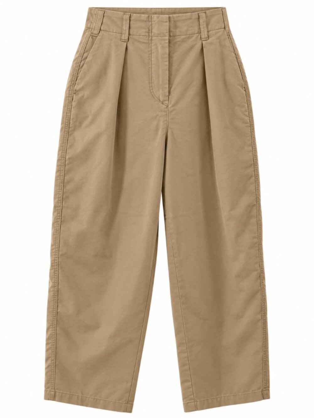Aritzia Wilfred Free Day-Off Khaki Pleated Barrel Leg Pants Size 0